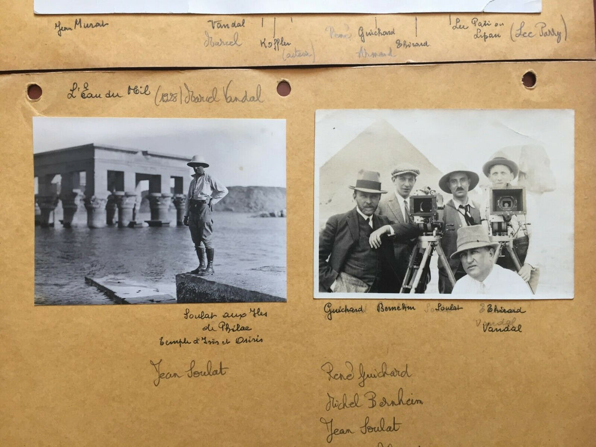 3 Photos THE WATER OF THE NILE Marcel Vandal JEAN MURAT Pyramid EGYPT