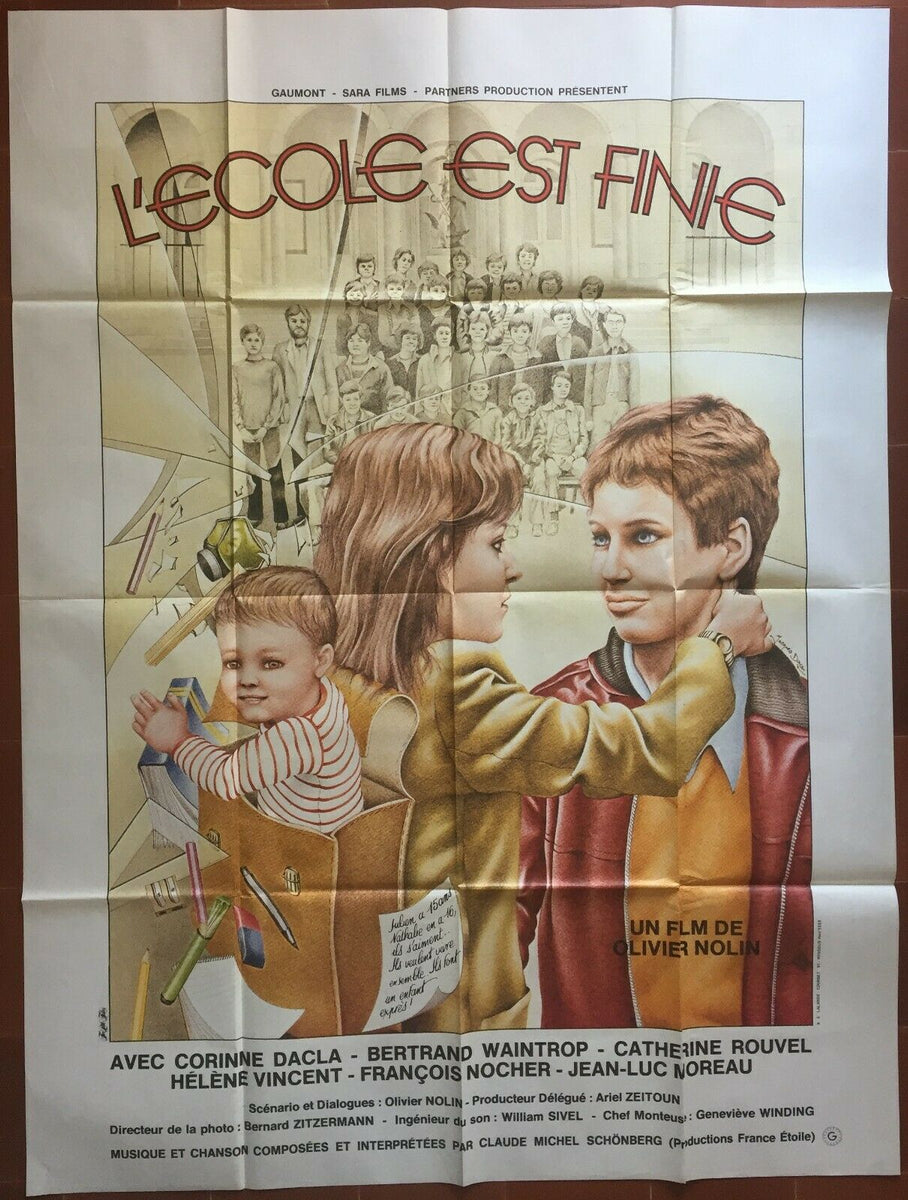 ポスター SCHOOL IS OVER オリヴィエ・ノリン CORINNE DACLA 120x160cm