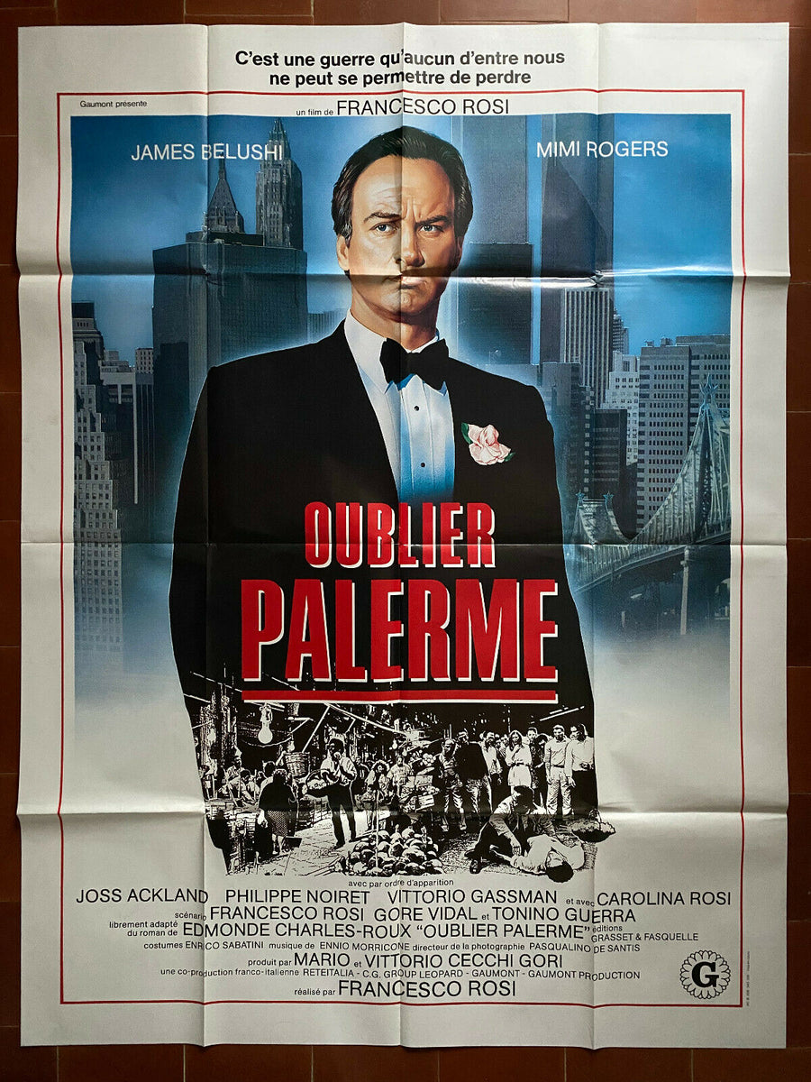 Poster FORGET PALERMO Francesco ROSI James BELUSHI Mimi ROGERS 120x160 ...