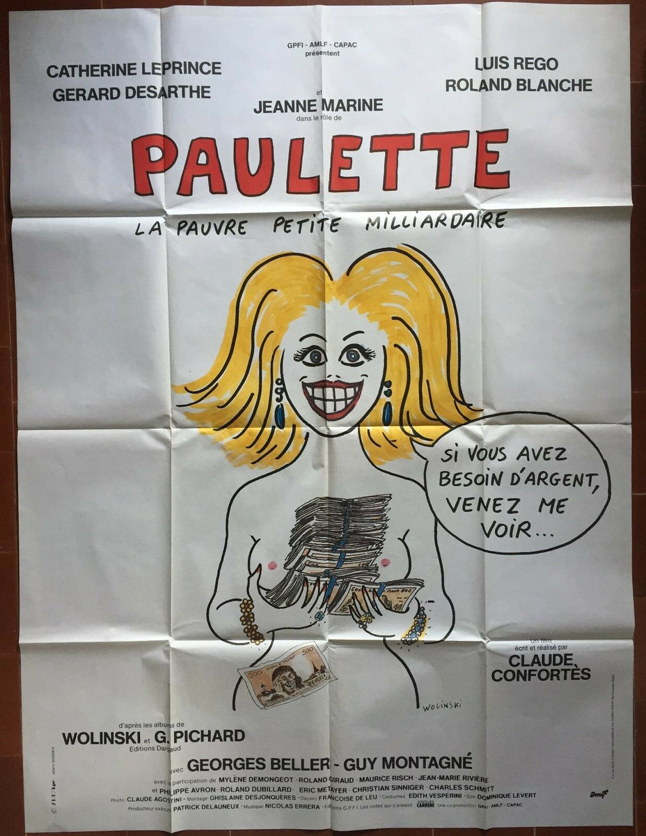 Affiche PAULETTE LA PAUVRE MILLIARDAIRE Catherine Leprince WOLINSKI 12