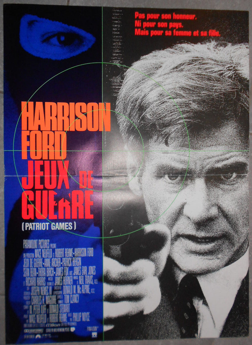 WAR GAMES ポスター パトリオット ゲーム ハリソン・フォード ショーン