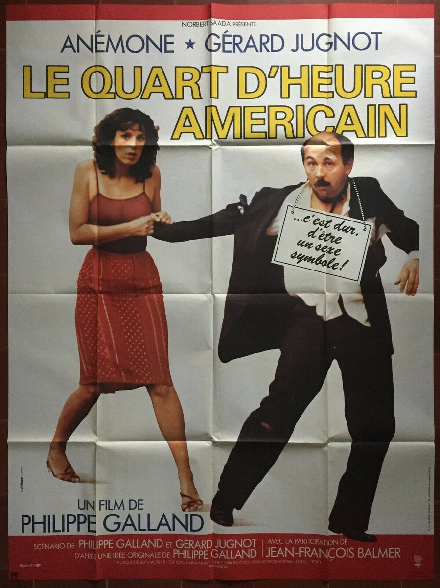 Poster THE AMERICAN QUARTER HOUR Grard Jugnot ANEMONE 120x160cm  CINEAD