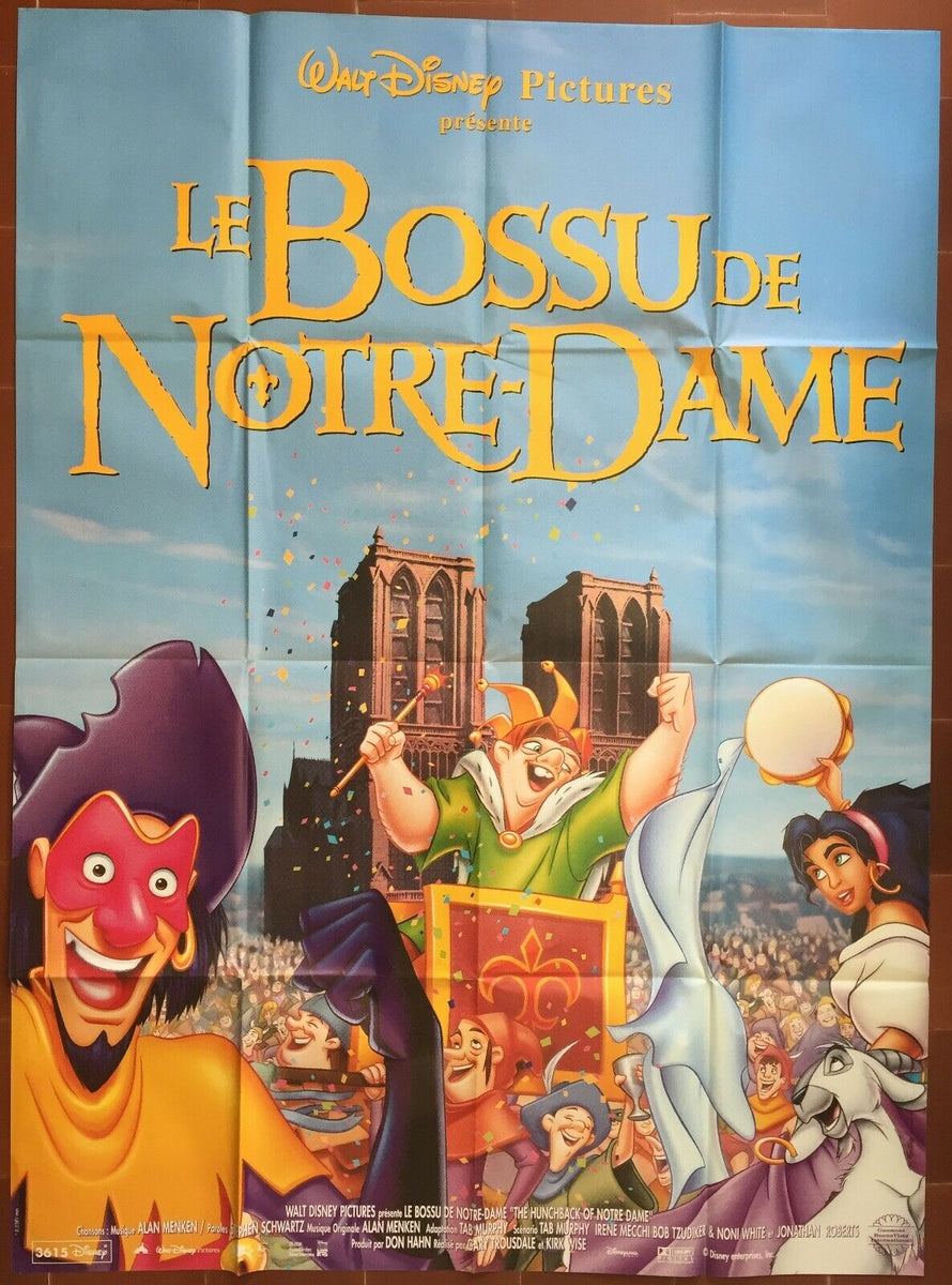 Affiche LE BOSSU DE NOTRE DAME Hunchback of Notre Dame WALT DISNEY 120