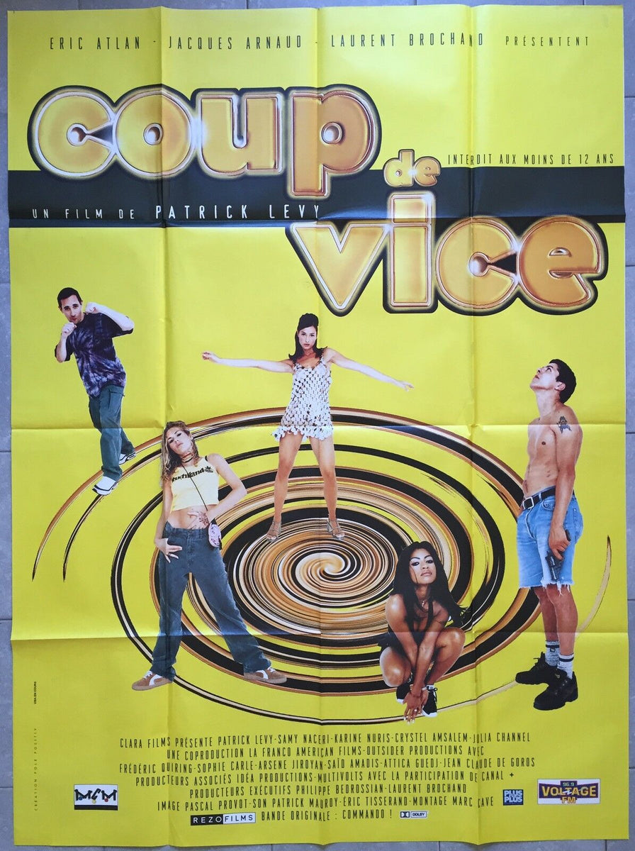 Poster COUP DE VICE Patrick Levy SAMY NACERI Karine Nuris 120x160cm