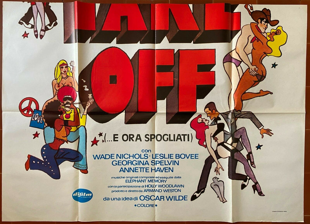 イタリア製エロティックポスター TAKE OFF E ORA SPOGLIATI