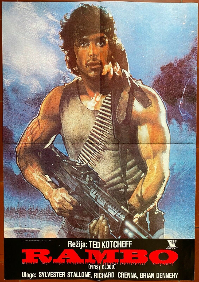 Yugoslav poster RAMBO First Blood SYLVESTER STALLONE Richard
