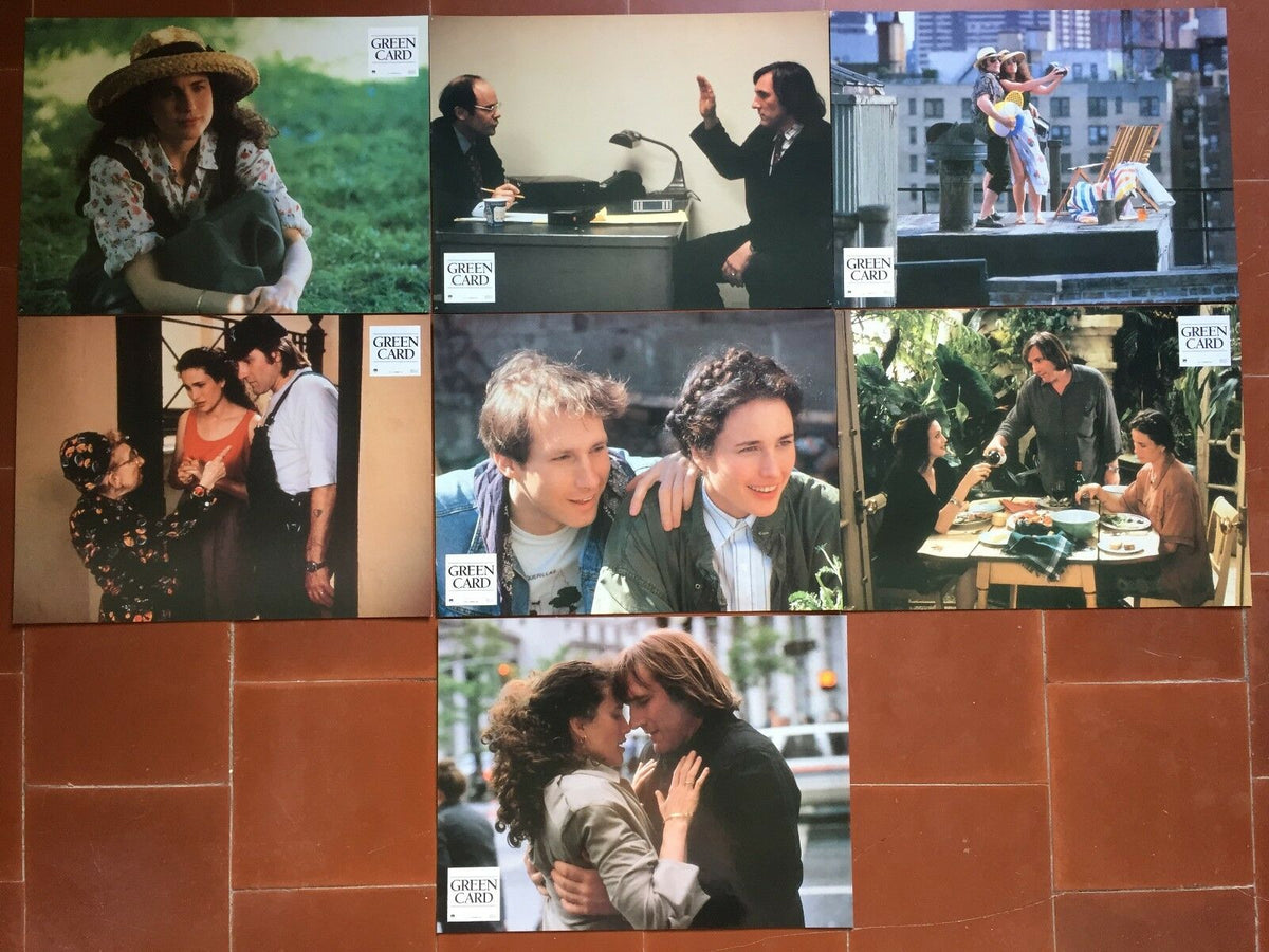 GREEN CARD Andie MacDowell GERARD DEPARDIEU Peter Weir 7 prestige phot GREEN CARD Andie MacDowell GERARD DEPARDIEU Peter Weir 7 prestige phot