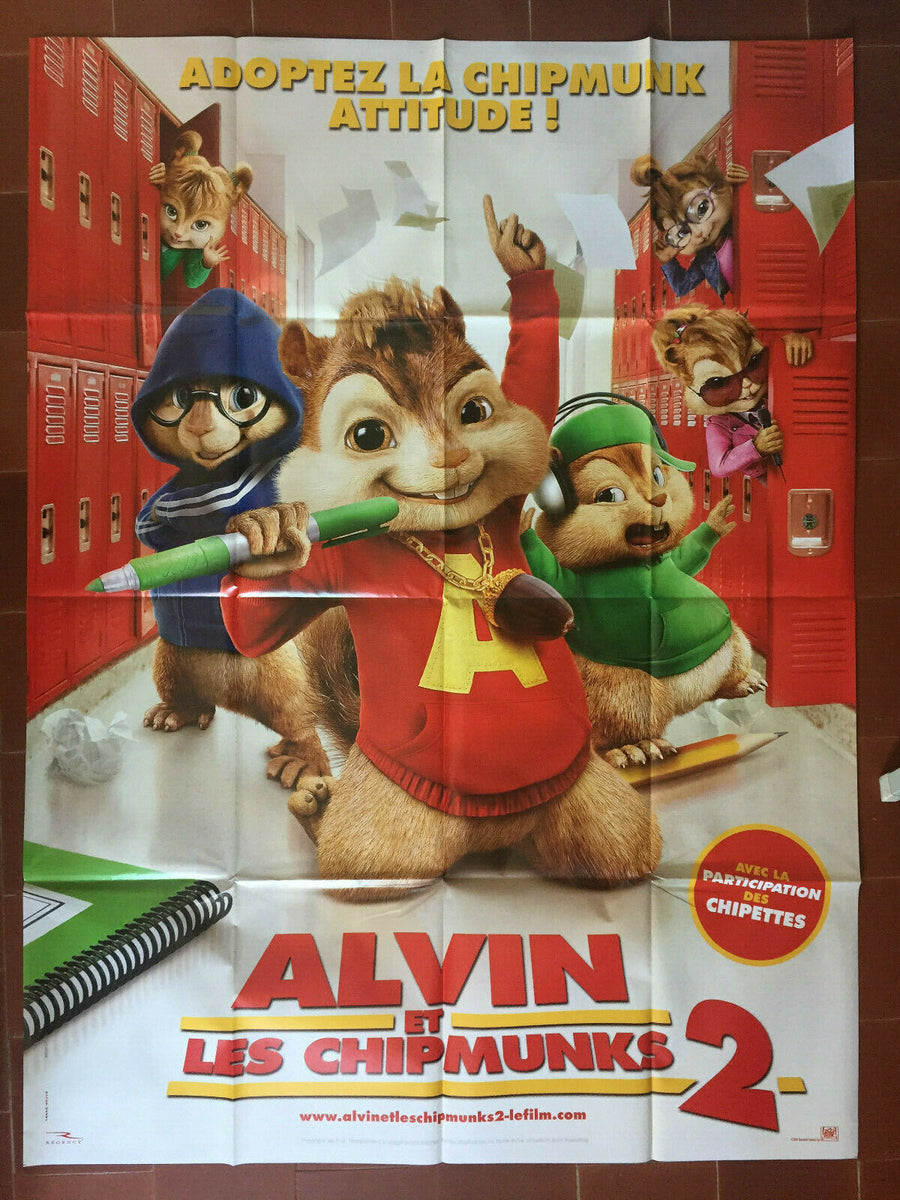 Poster ALVIN AND THE CHIPMUNKS 2 Cartoon Manga Child 120x160cm – CINEAD
