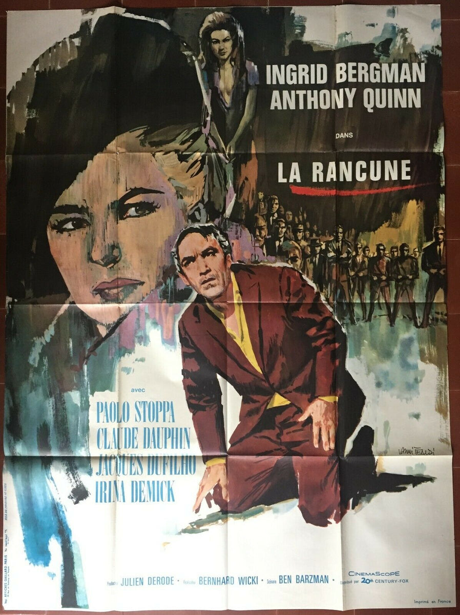 ポスター LA RANCUNE The Visit イングリッド・バーグマン アンソニー
