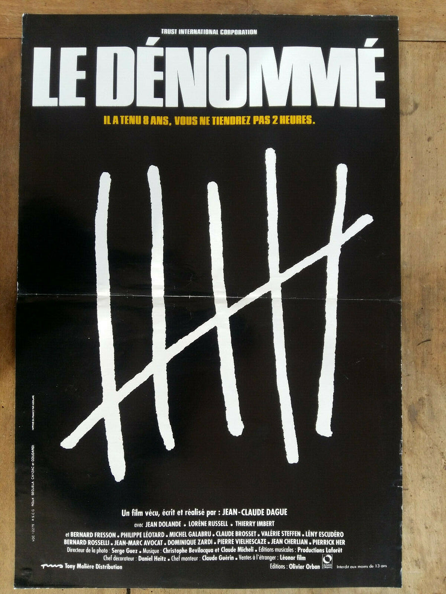 Poster THE DENOMME JeanClaude DAGUE 40x60cm CINEAD