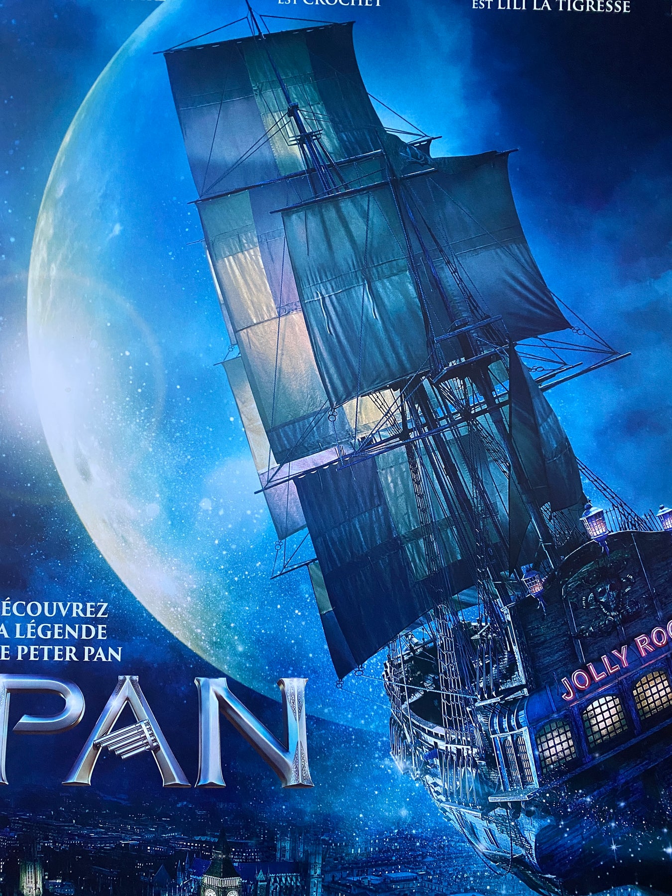 Affiche PAN La Légende de PETER PAN Joe WRIGHT Hugh JACKMAN Levi MILLE ...