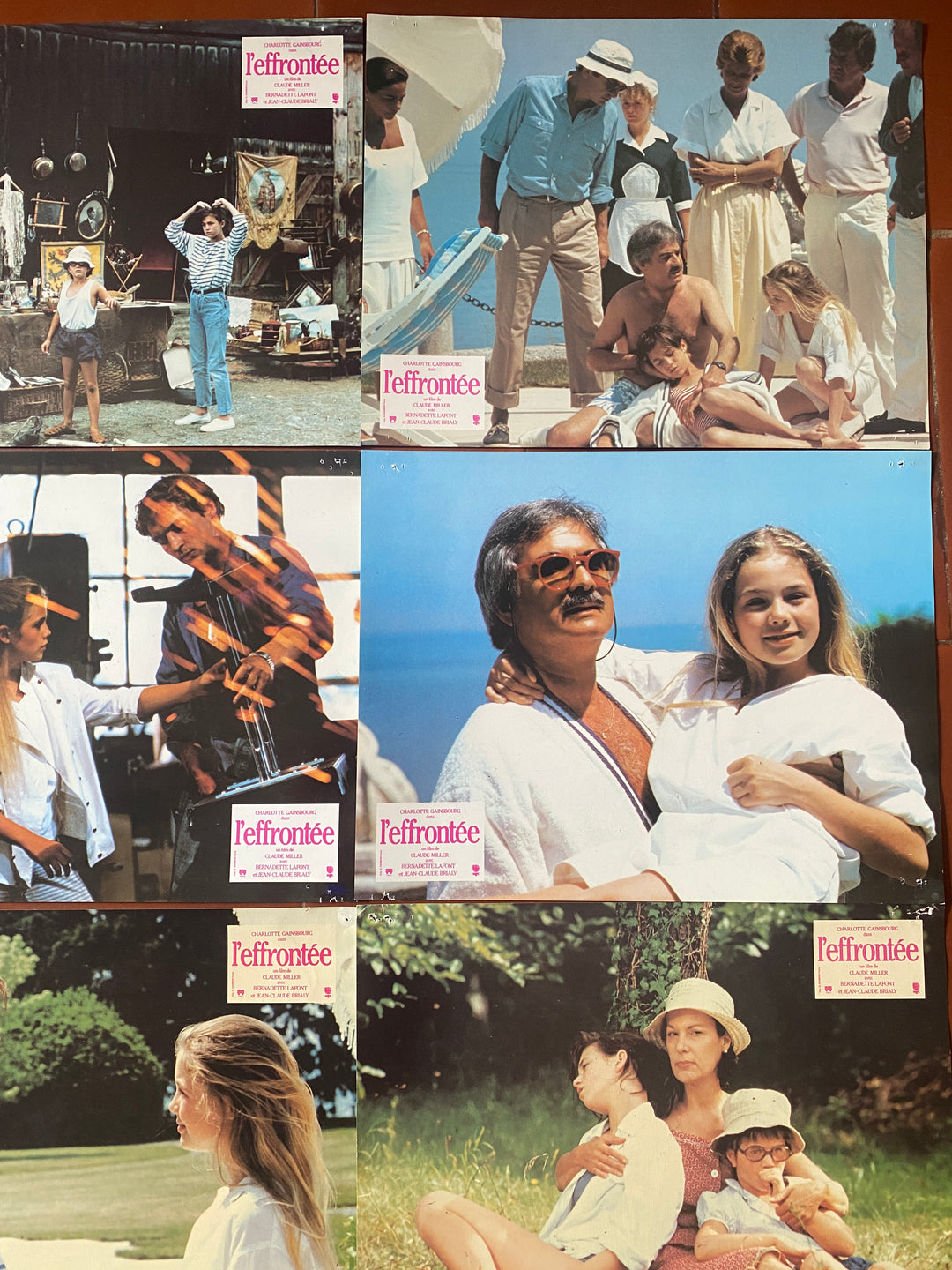 12 Original Photos L'EFFRONTEE Claude Miller CHARLOTTE GAINSBOURG