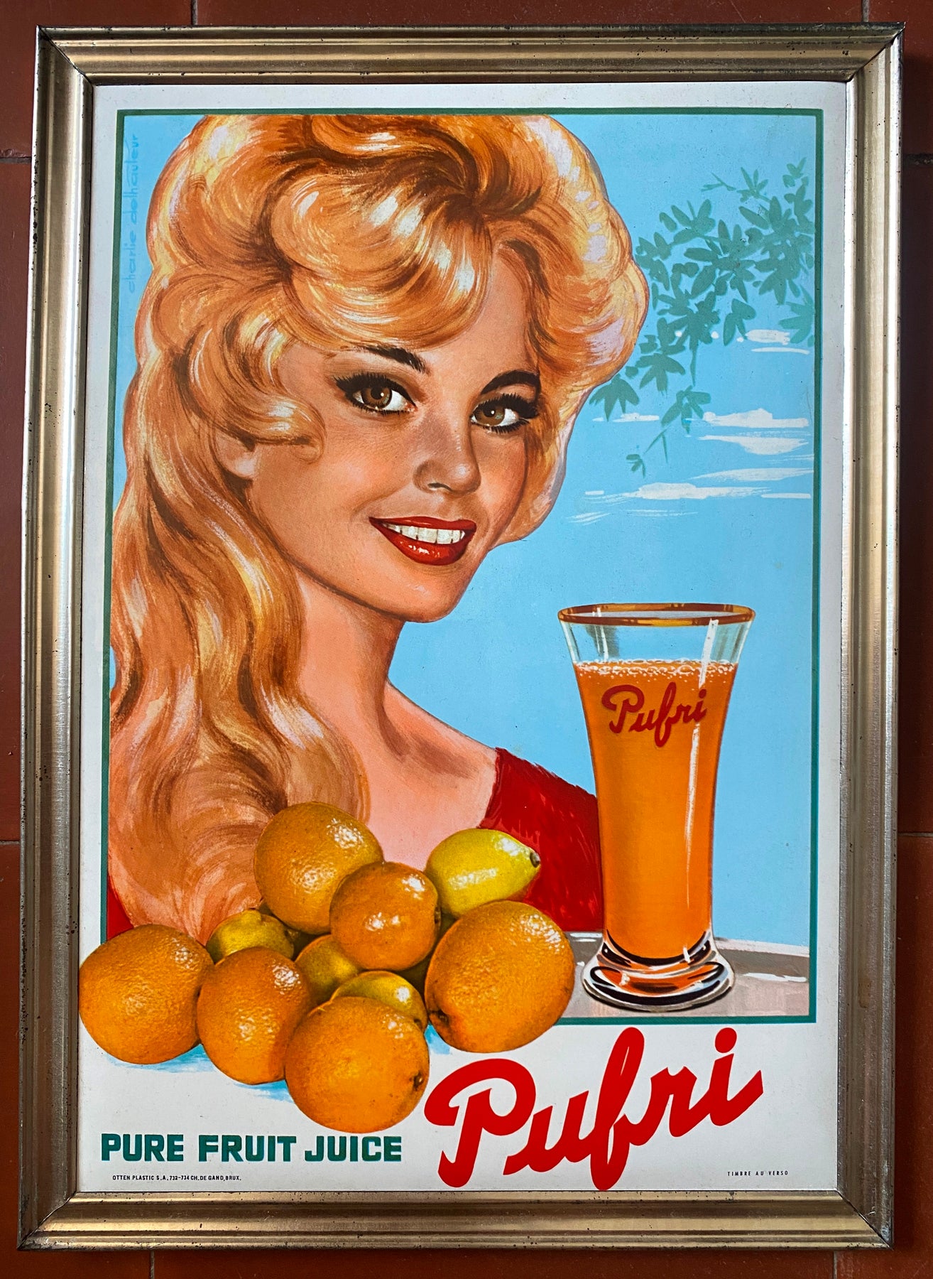 Plaques en tôle (après 1960) - Publicité . Plaque Métallique . Jus de fruit . Jus d'ananas . Cidou Plaques en tôle (après 1960) - Publicité . Plaque Métallique . Jus de fruit . Jus d'ananas . Cidou