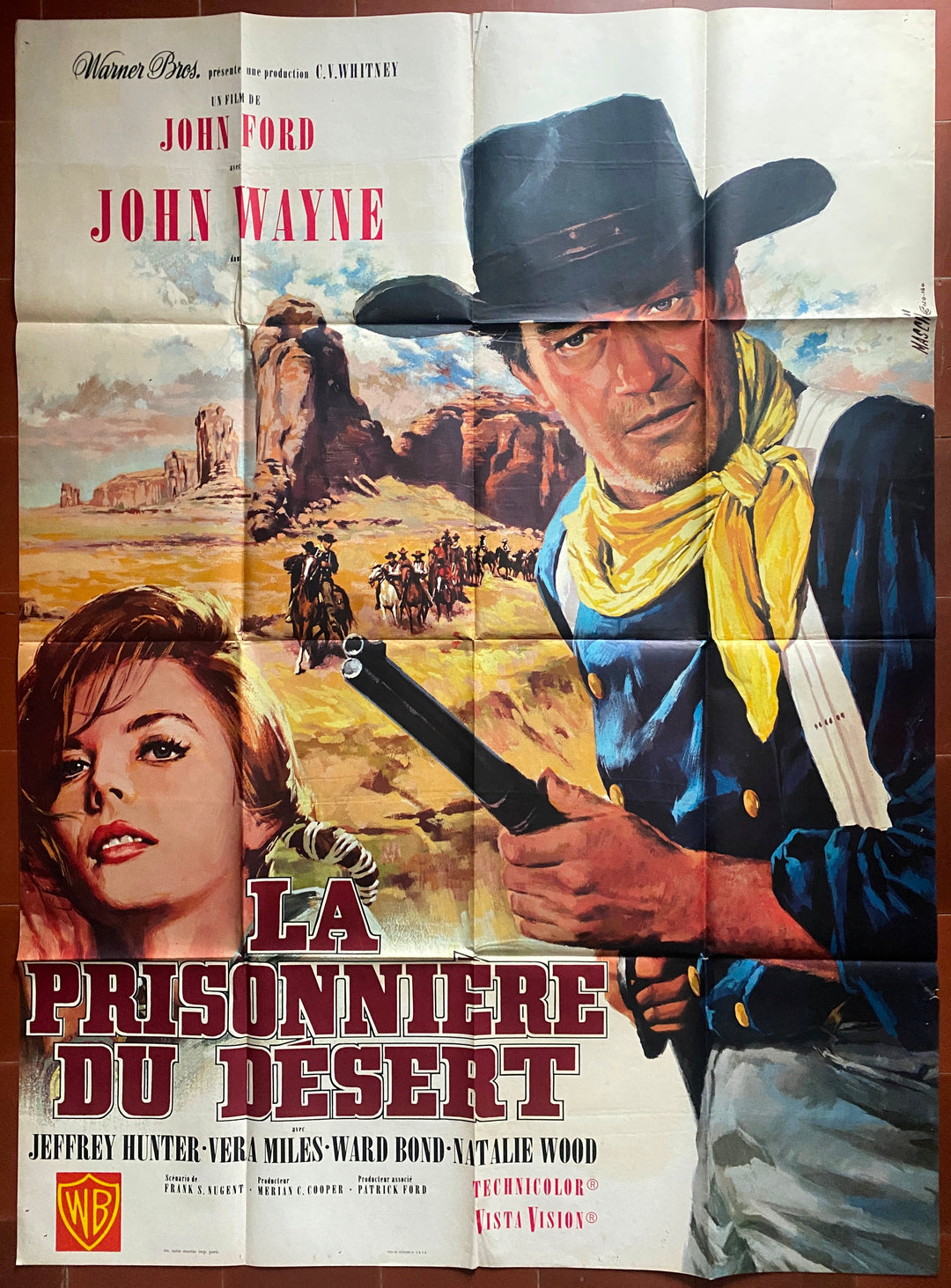 ポスター 砂漠の囚人 捜索者 ジョン・ウェイン ジョン・フォード