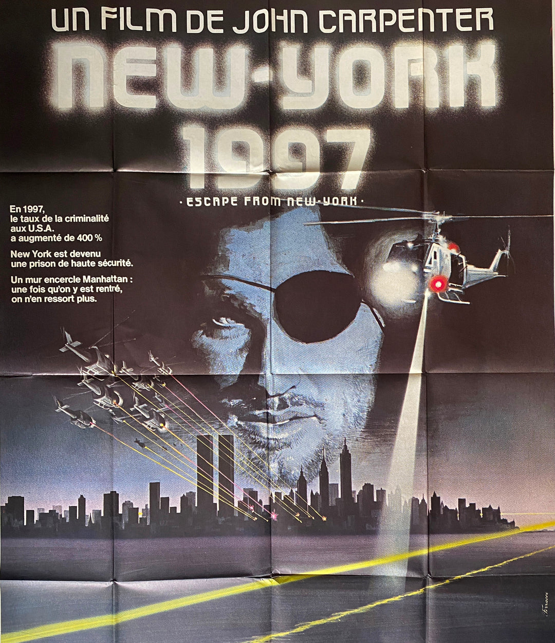 ポスター ニューヨーク 1997 ニューヨークからの脱出 ジョン