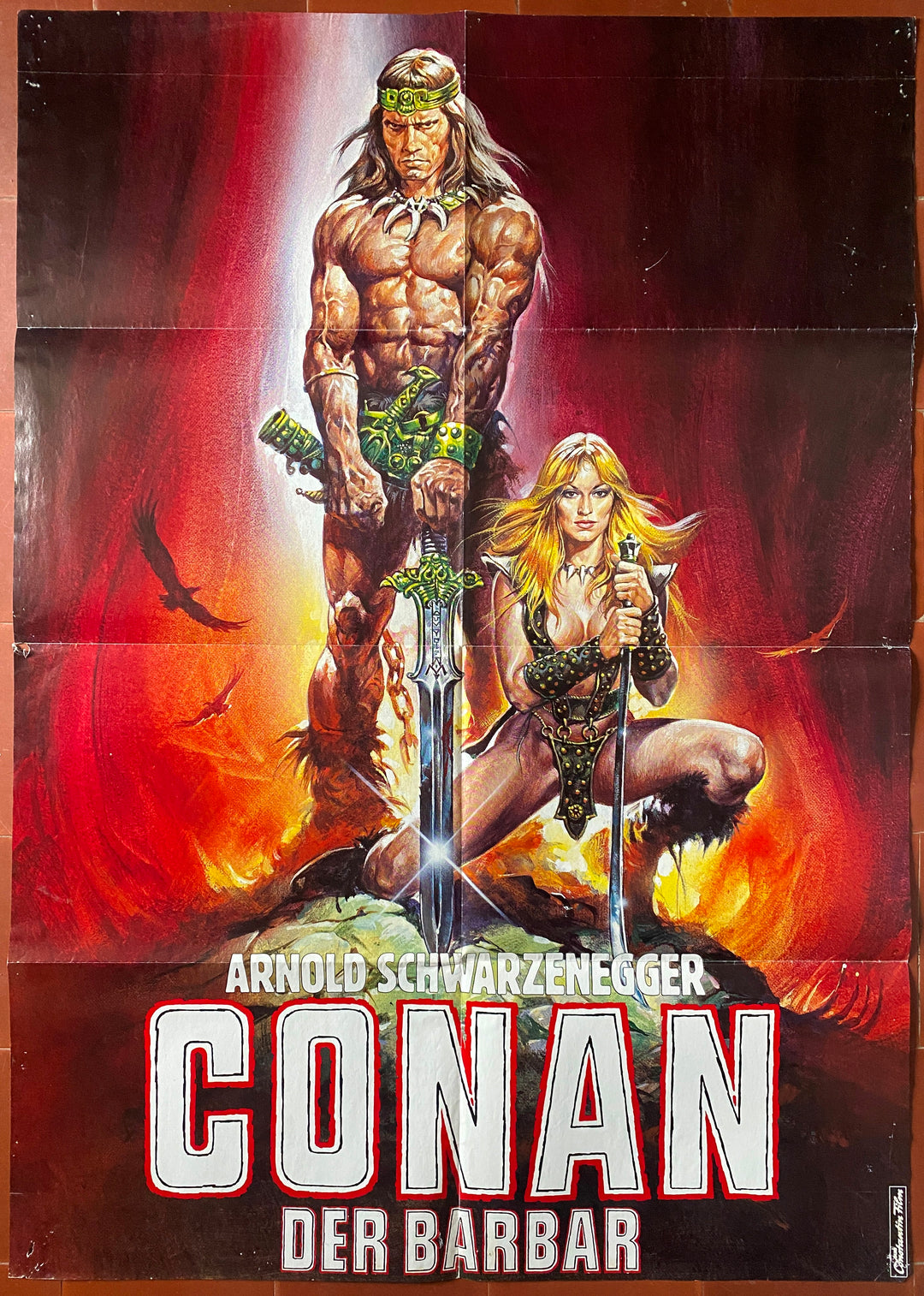 ドイツポスター コナン・ザ・バーバリアン ジョン・ミリアス