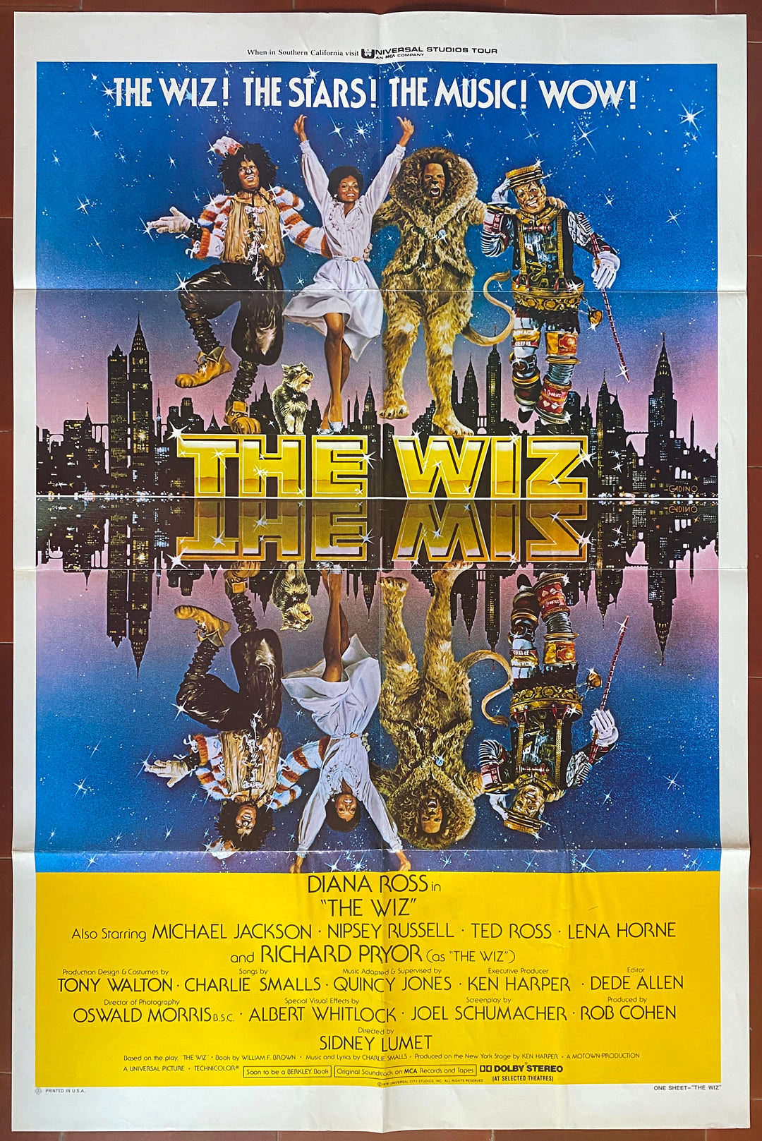 アメリカのポスター THE WIZ ダイアナ・ロス マイケル・ジャクソン