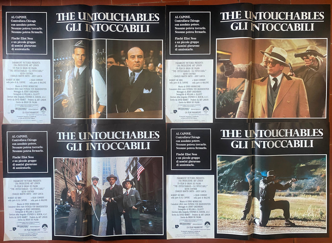 8枚のイタリア製ポスター アンタッチャブル アンタッチャブル