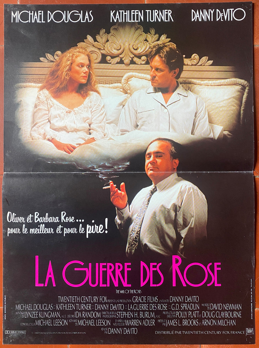 Affiche LA GUERRE DES ROSES Kathleen Turner DANNY DE VITO Michael Doug ...