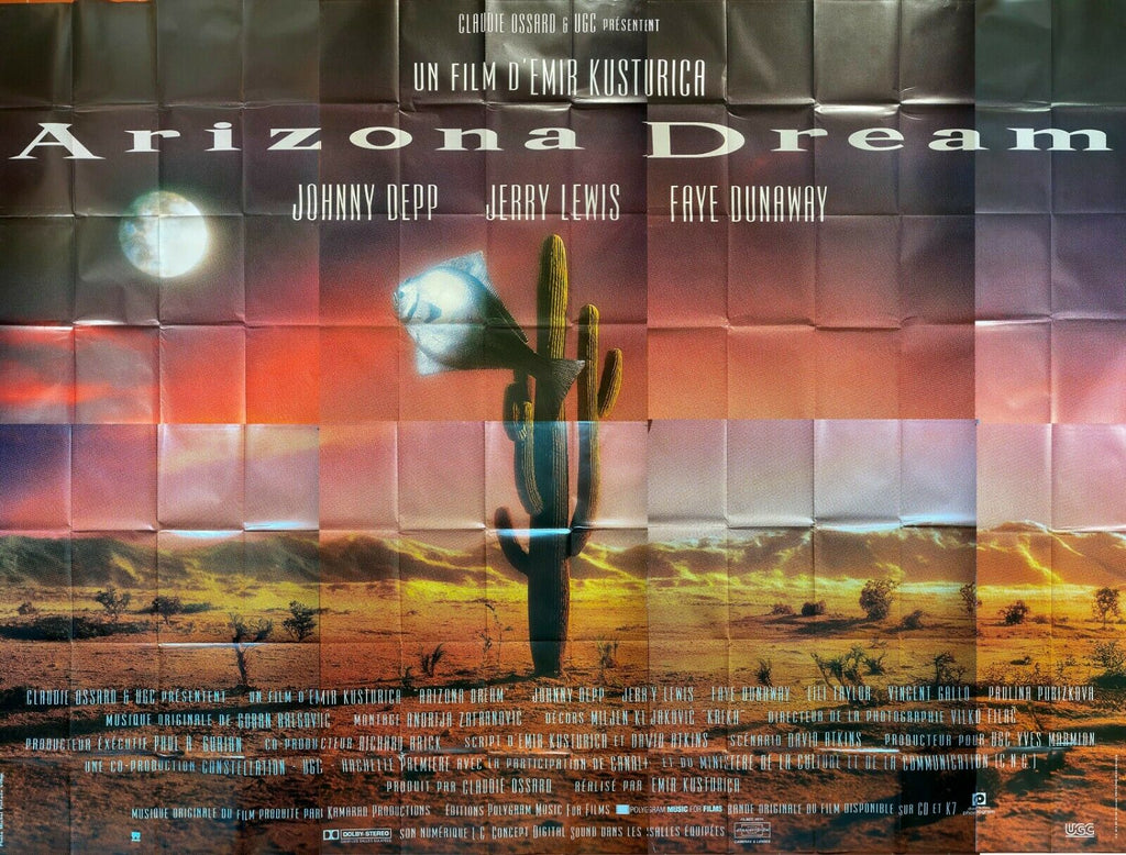 Affiche De Film Arizona Dream – Depp, Faye Dunaway – Grand Format Réédition Française