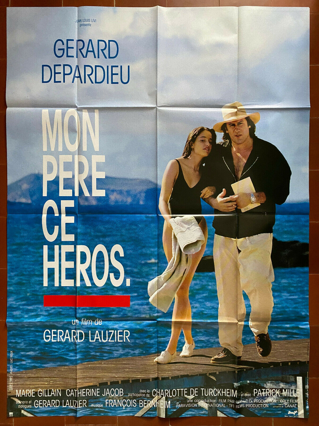 Affiche MON PERE CE HEROS Gerard LAUZIER Marie GILLAIN Geard