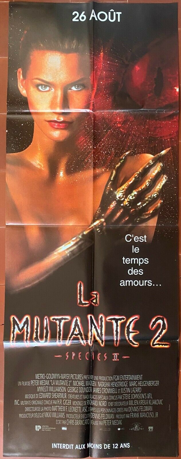 ポスター THE MUTANT 2 Species II ナターシャ・ヘンストリッジ