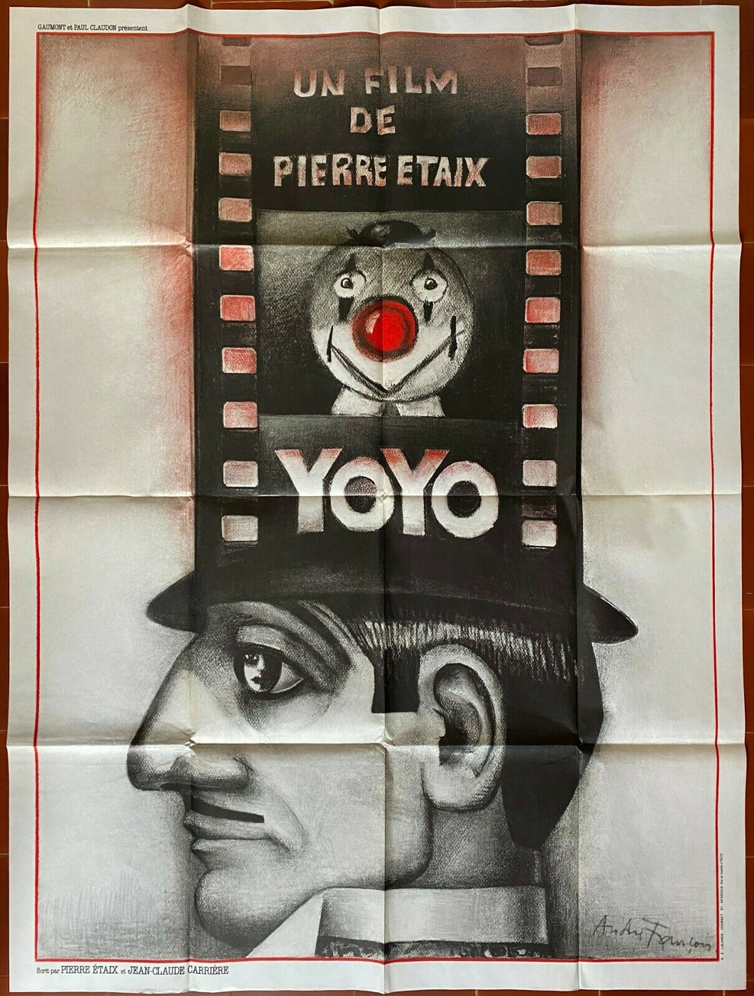 ポスター YOYO クロディーヌ・オージェ PIERRE ETAIX サーカス