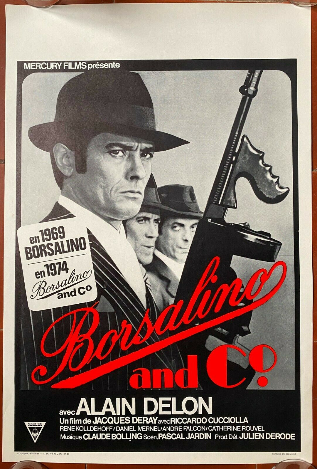 映画ポスター ボルサリーノ B2ポスター アラン・ドロン アラン・ドロン