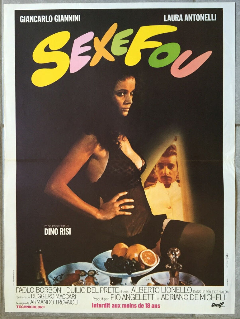 ラウラ アントネッリ ヌード エロポスター CRAZY SEX ディノ・リージ LAURA ANTONELLI Giancarlo Giannini 40x60cm – CINEAD