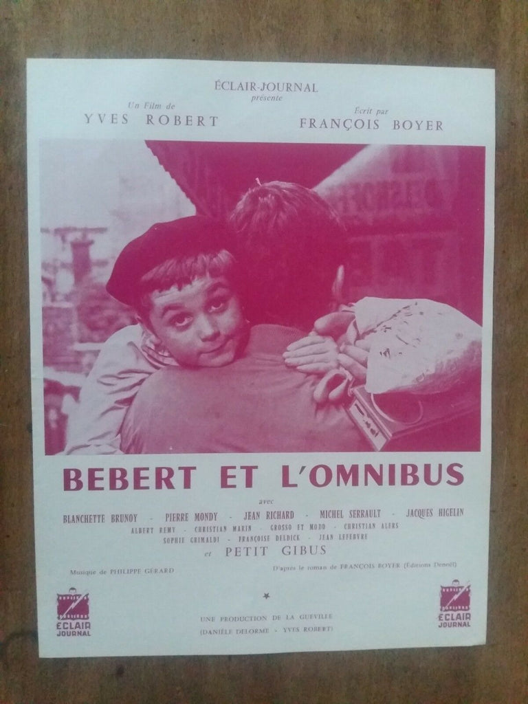 パンフレット BEBERT AND THE OMNIBUS yves ROBERT jean RICHARD