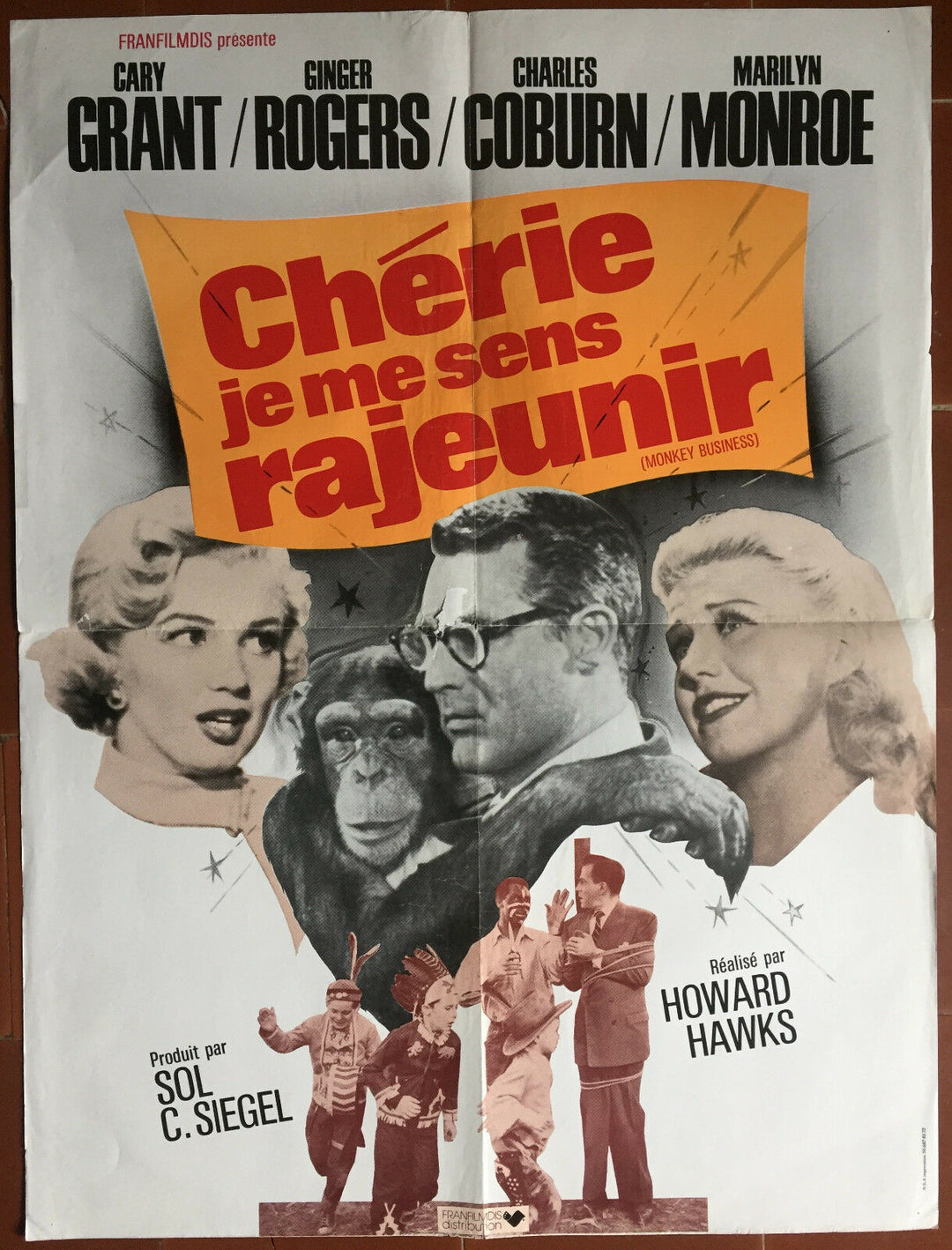 ポスター CHERIE I FEEL REJUVENATE モンキー ビジネス マリリン