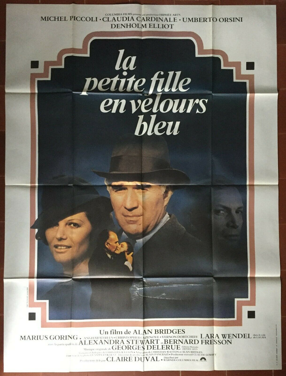 La Petite Fille En Velours Bleu 1978 Full Movie Online Poster THE LITTLE GIRL IN BLUE VELVET Michel Piccoli CLAUDIA CARDINALE