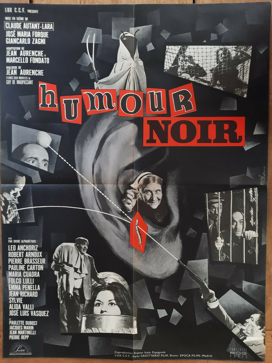 Poster BLACK HUMOR Claude AUTAN LARA José Maria FORQUE Giancarlo ZAGNI ...