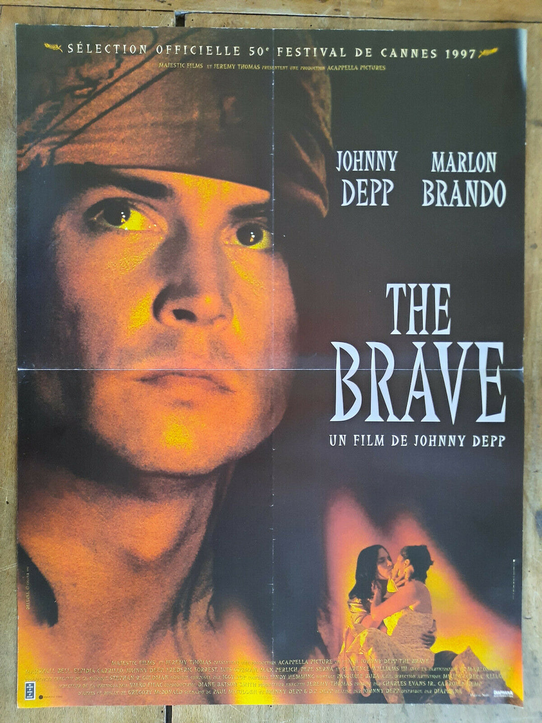 ポスター THE BRAVE ジョニー・デップ マーロン・ブランド 40x60cm