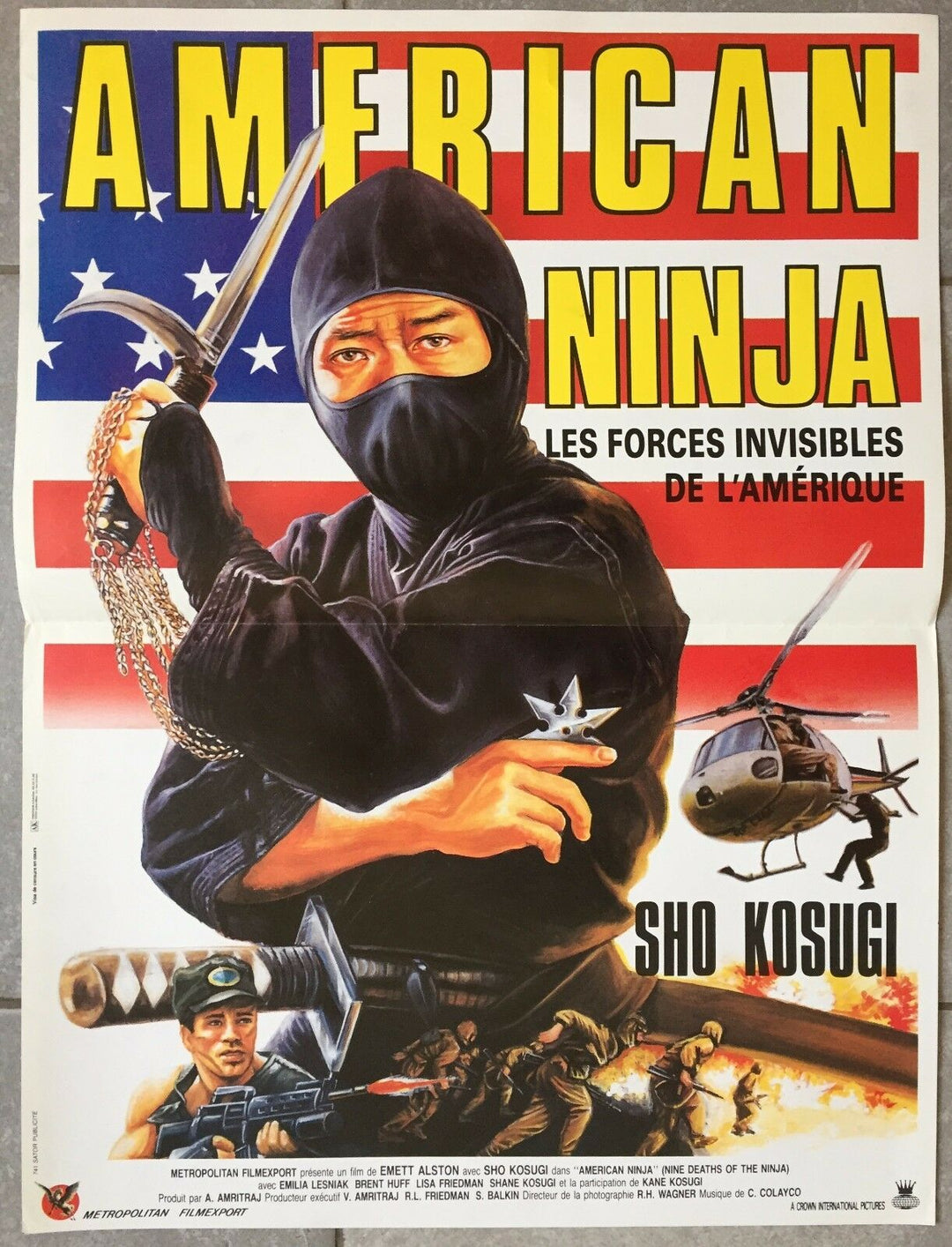 Poster AMERICAN NINJA Nine deaths of the Ninja SHO KOSUGI 40x60cm