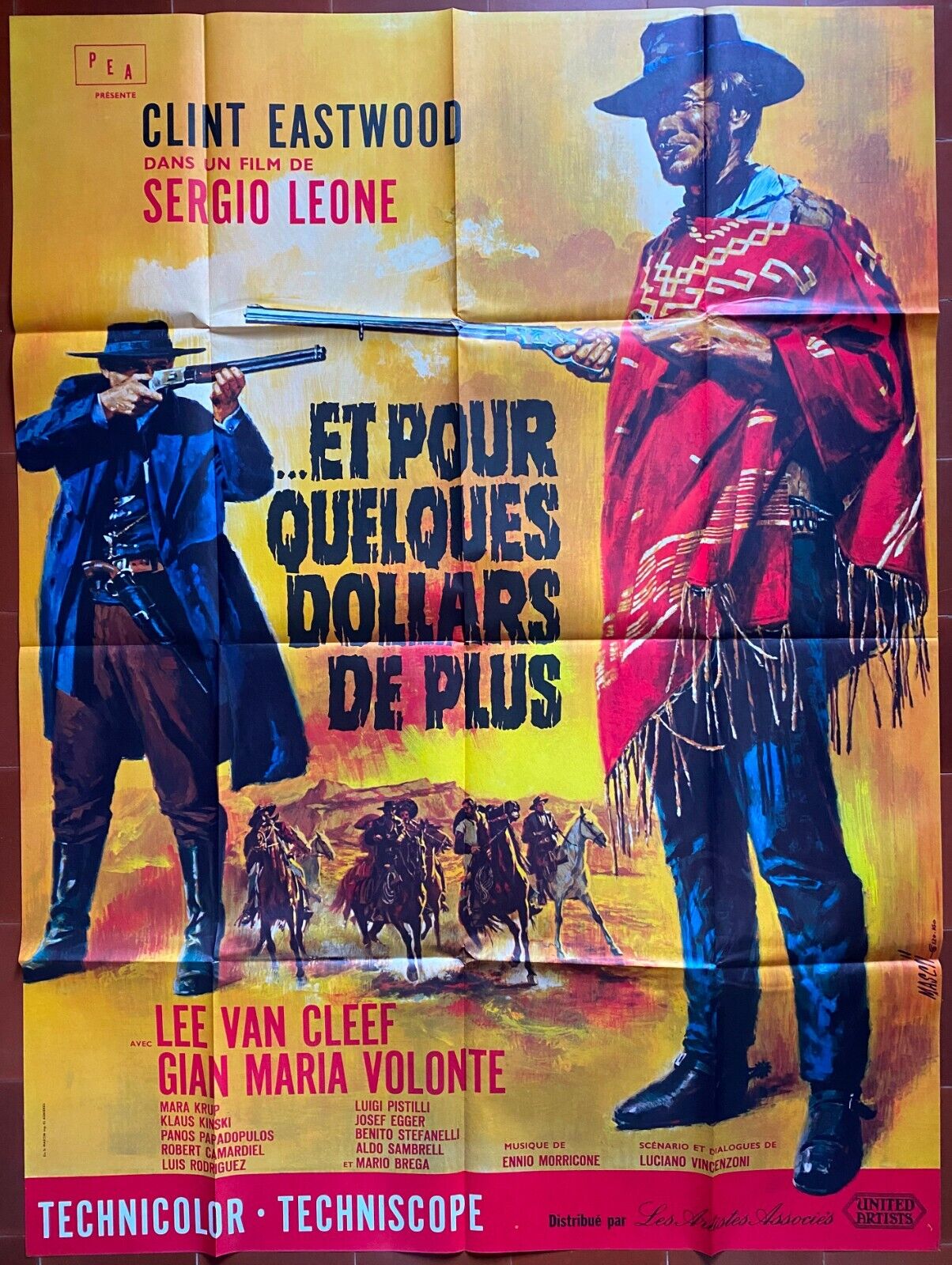 Affiche cinema Et pour quelques Dollars de plus 1965