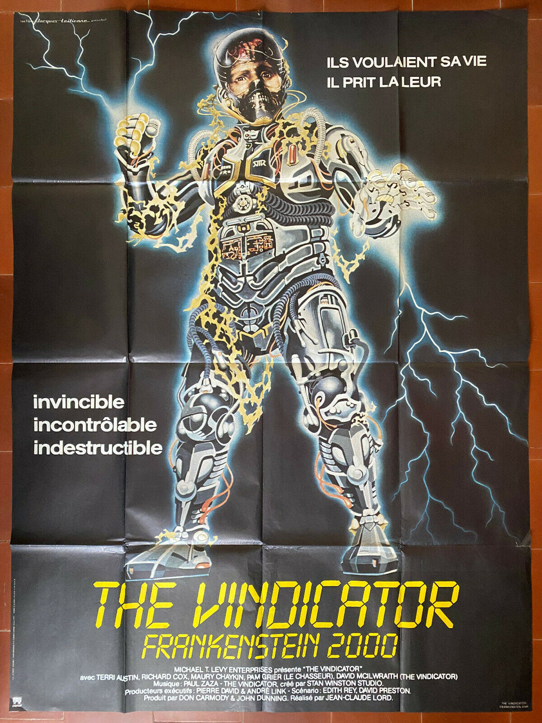ポスター THE VINDICATOR FRANKENSTEIN Jean Claude LORD 120x160cm