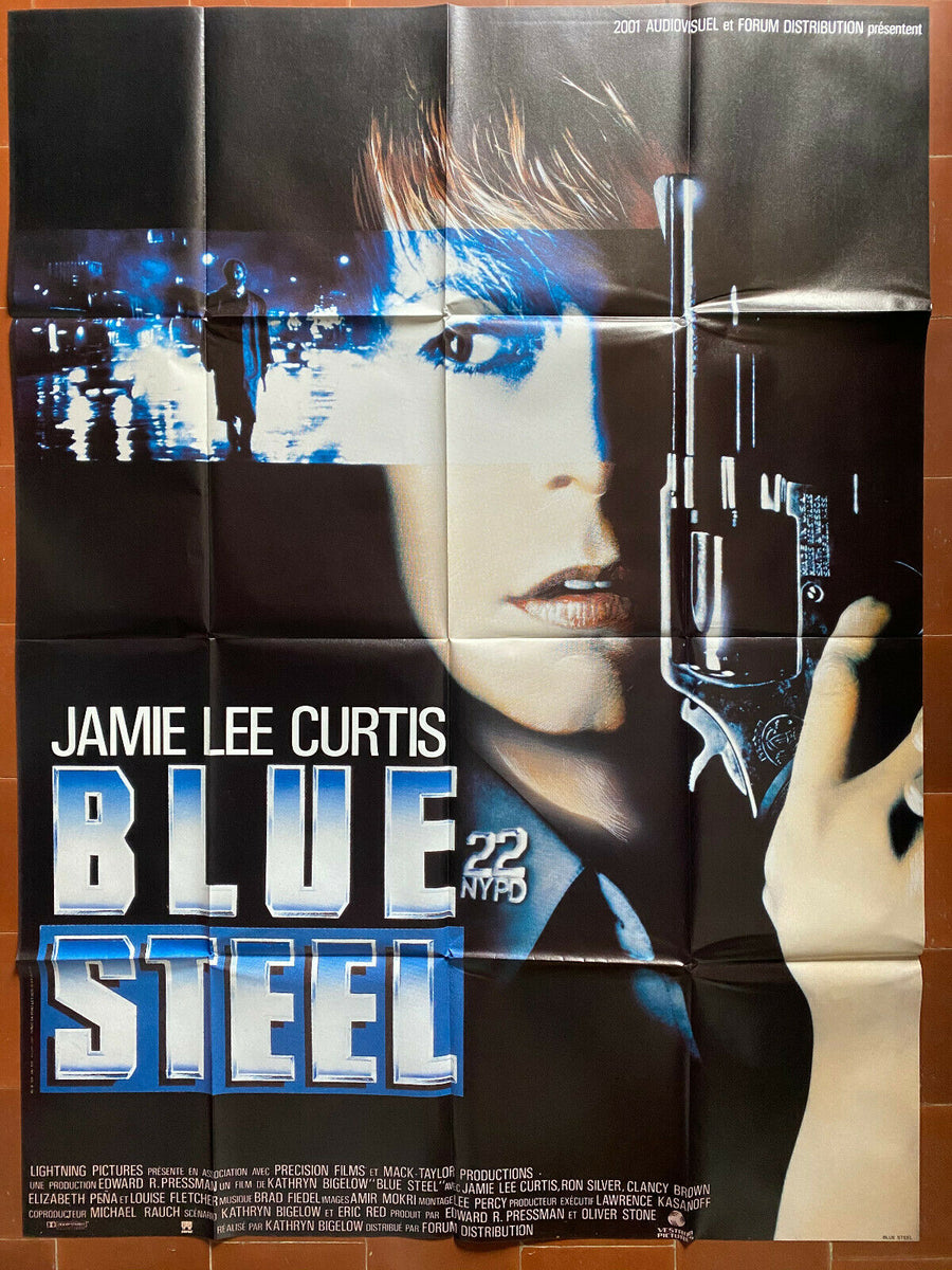 Poster BLUE STEEL Kathryn BIGELOW Jamie LEE CURTIS Ron SILVER 120x160c ...