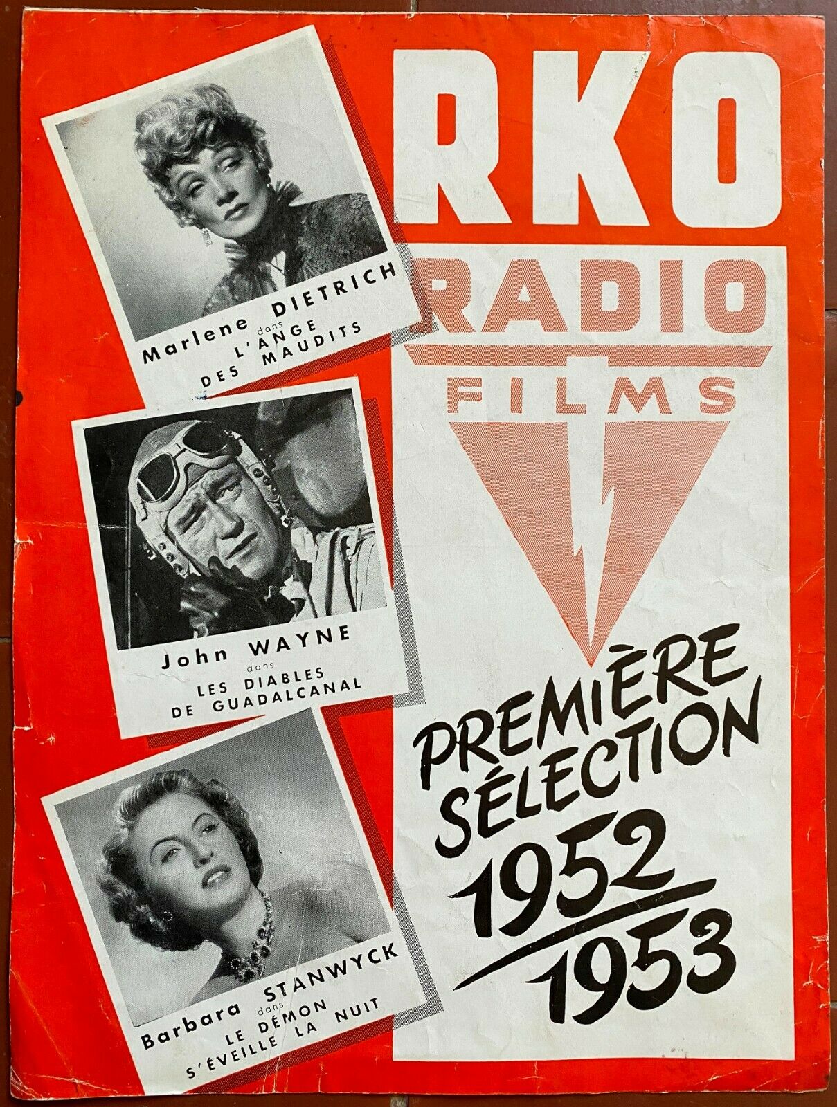 Zone Rko Film Advertising Document RKO RADIO FILMS 1952/53 The Angel of Accurs ...