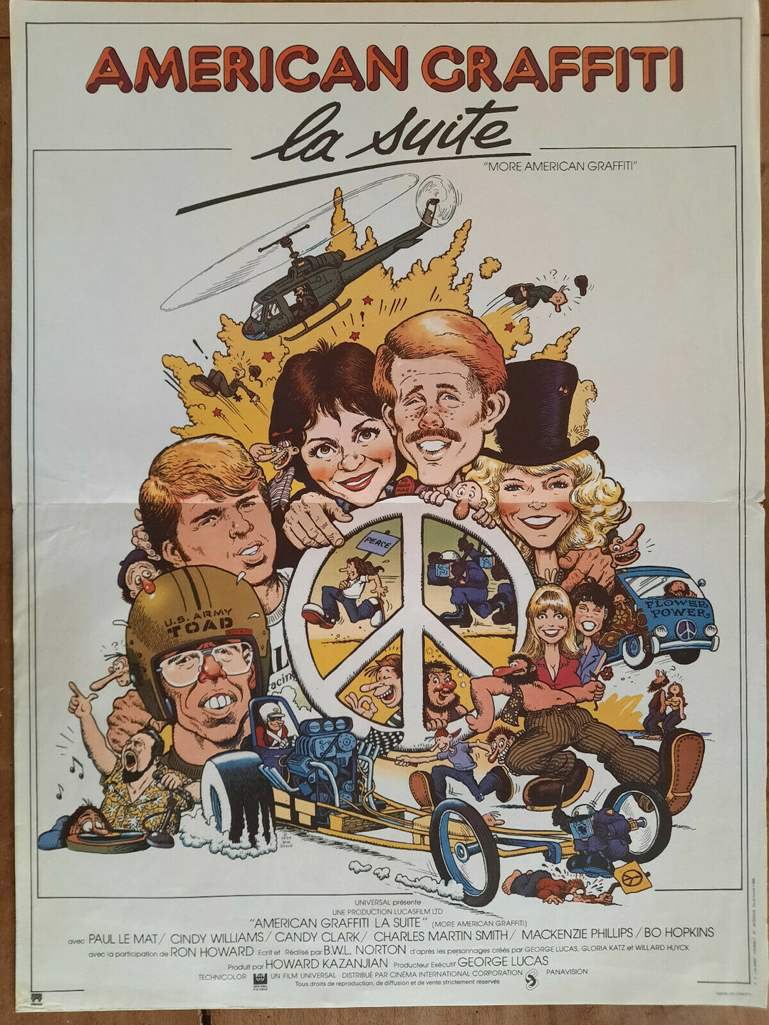 Poster AMERICAN GRAFFITI BWL NORTON Paul LE MAT Ron HOWARD 40X60cm – CINEAD, image size:1080x1440