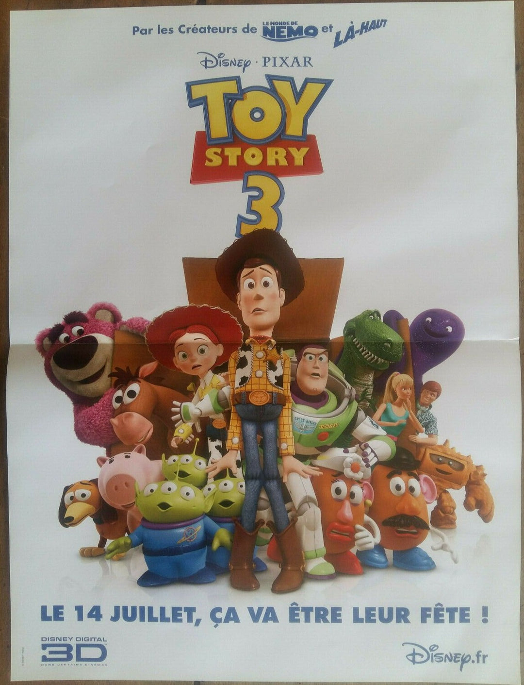 トイストーリー3 無くせ 映画ポスター 両面印刷 希少 ウッディ
