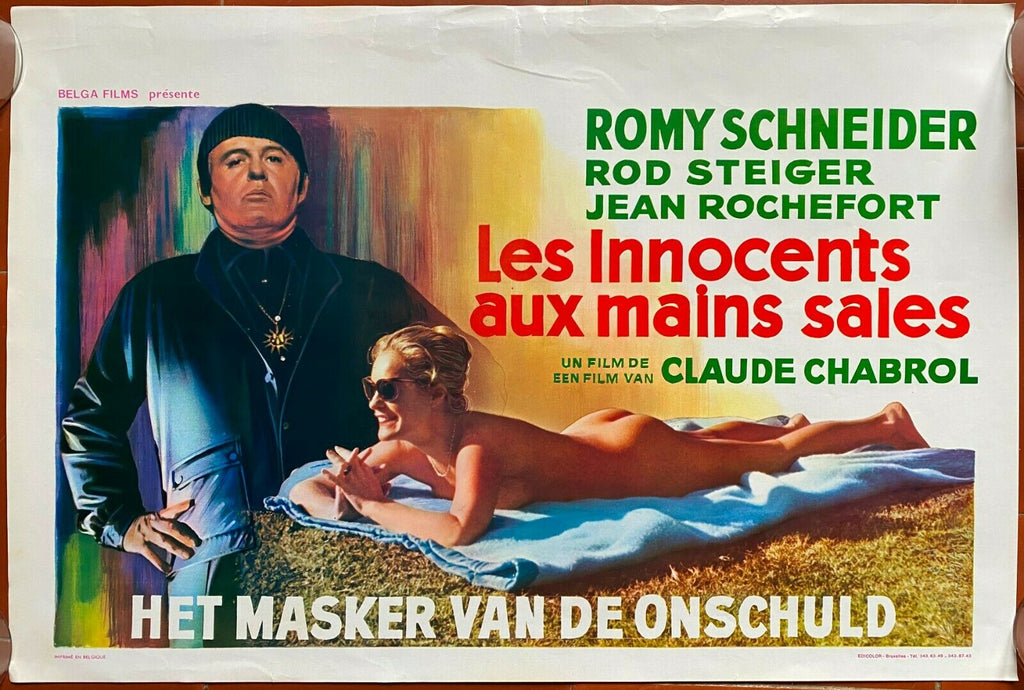 Affiche Belge LES INNOCENTS AUX MAINS SALES Claude Chabrol ROMY SCHNEI –  CINEAD