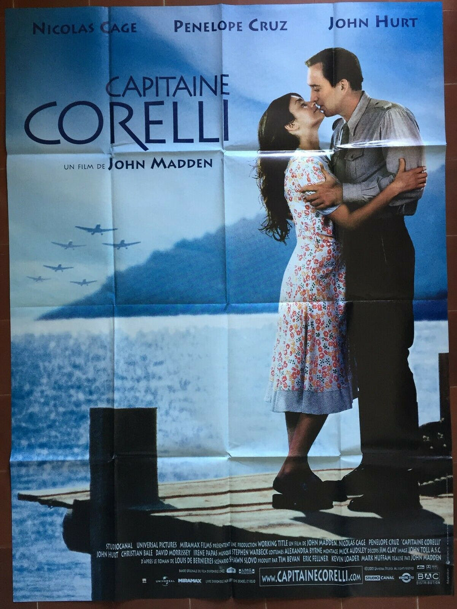 Poster CAPTAIN CORELLI John Madden NICOLAS CAGE Penelope Cruz 120x160c ...