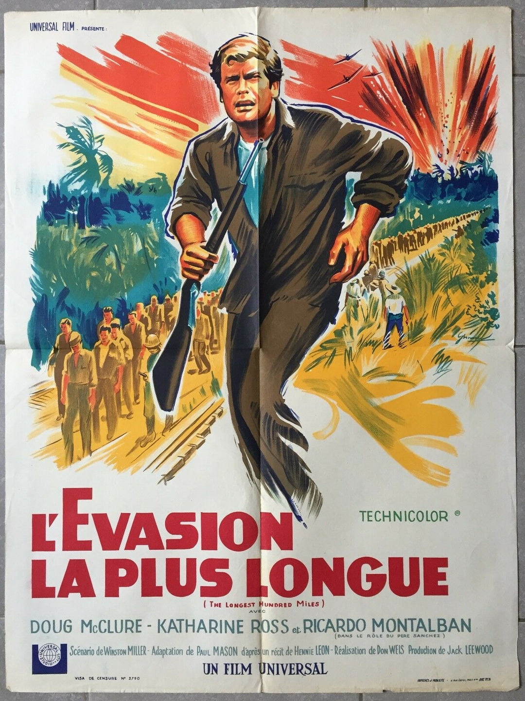 ポスター THE LONGEST ESCAPE 最長百マイル ダグ・マクルーア 60x80cm