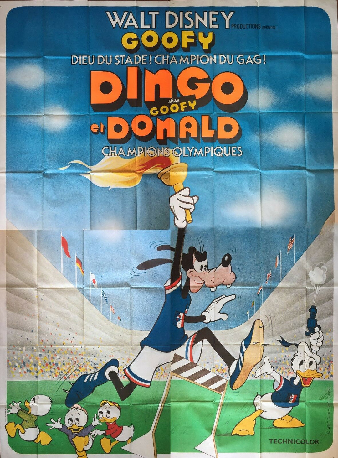 1946年パリ◇ディズニー ディンゴとドナルド オリンピックチャンピオン