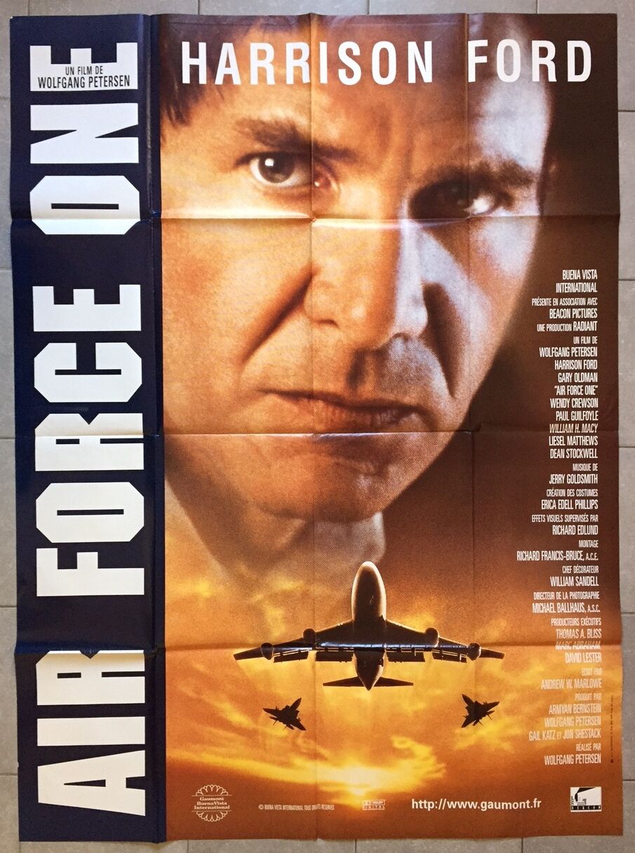 Poster AIR FORCE ONE Gary Goldman HARRISON FORD Glenn Close