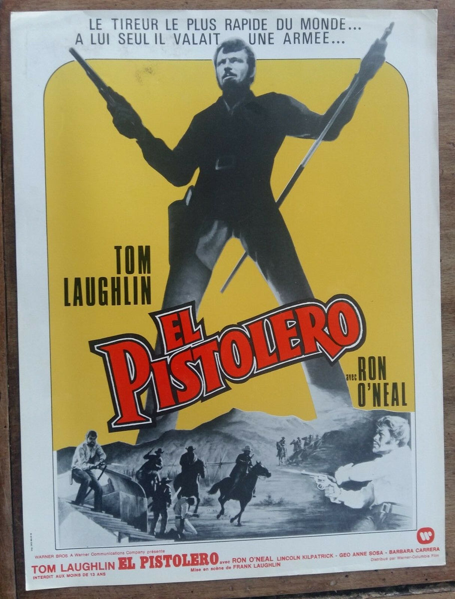 Plaquette EL PISTOLERO Master Gunfighter TOM LAUGHLIN Ron O'Neal WESTE ...